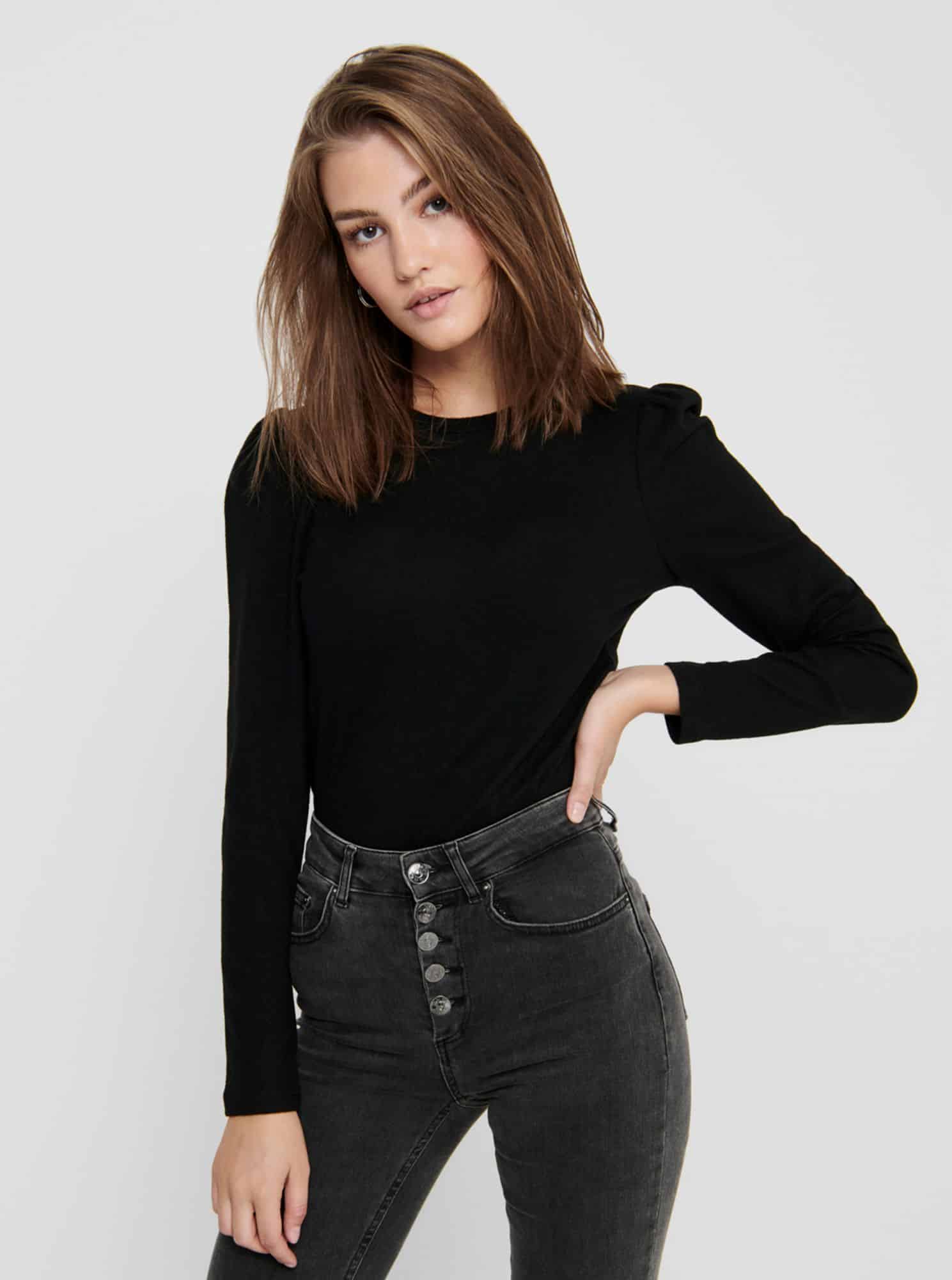 Černé tričko Jacqueline de Yong