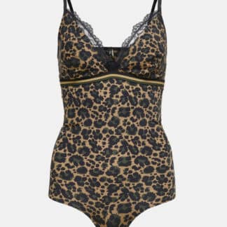 Hnědo-černé vzorované body ONLY