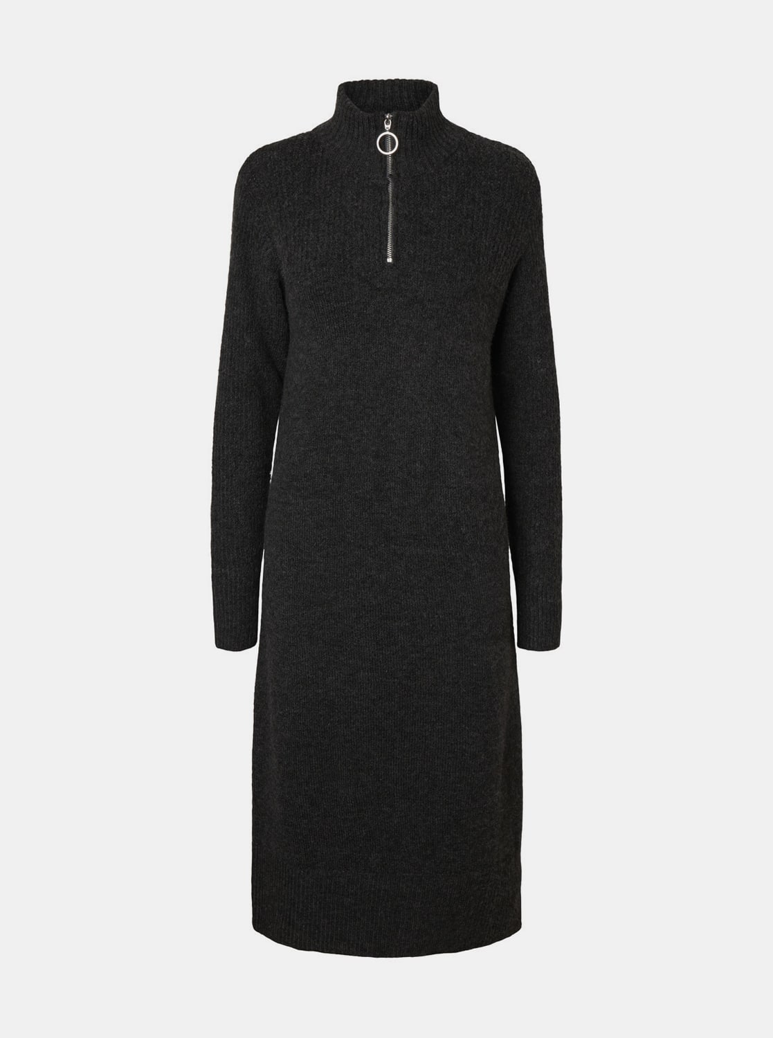 Tmavě šedé svetrové šaty Noisy May Dominic