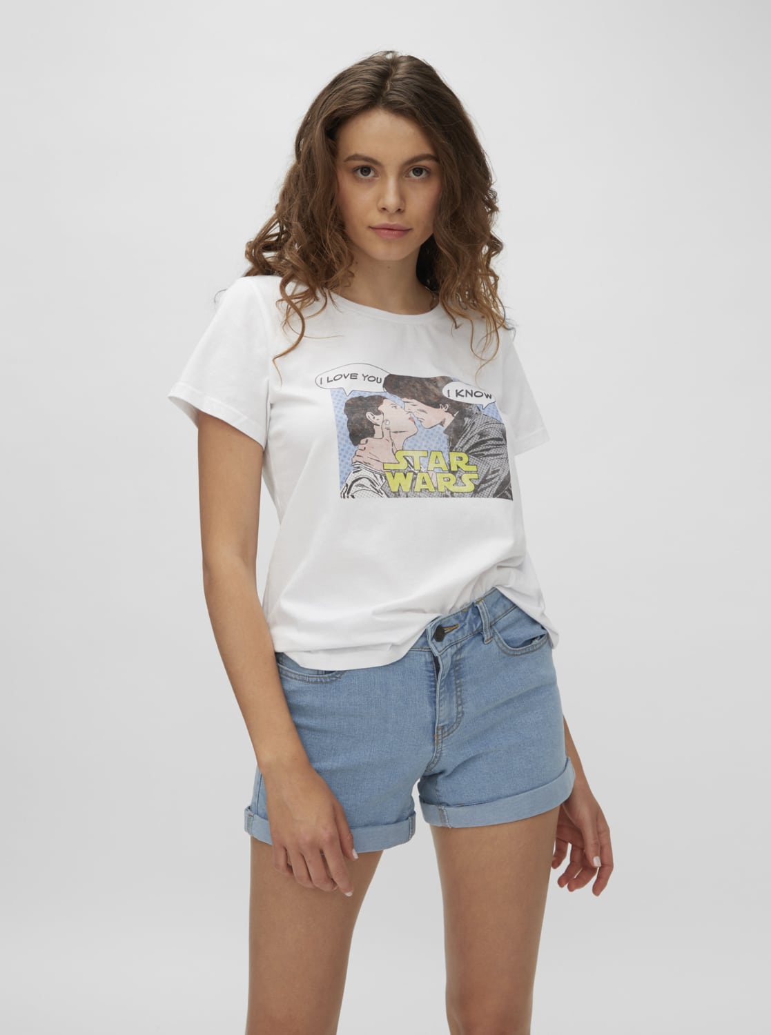 Bílé tričko Noisy May Nate