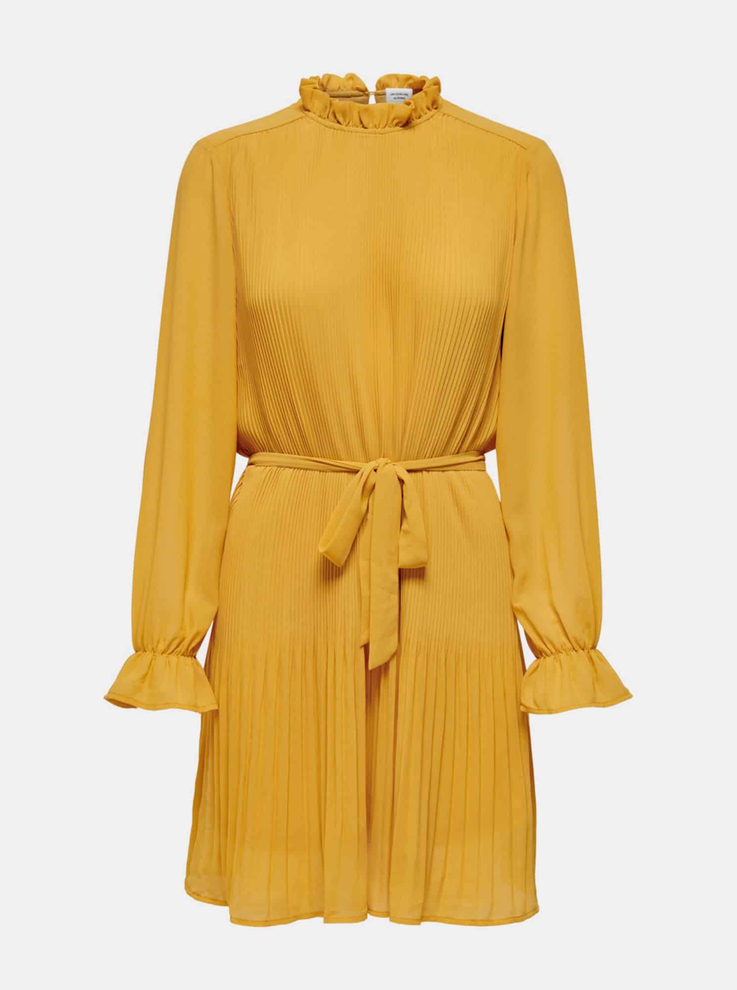 Žluté šaty se stojáčkem Jacqueline de Yong