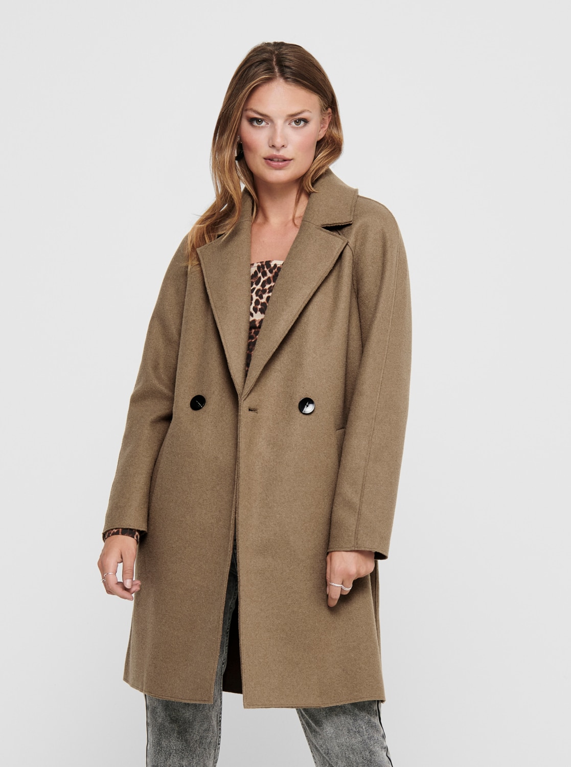 Béžový kabát ONLY