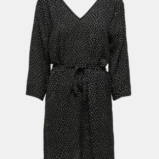 Černé vzorované šaty Jacqueline de Yong