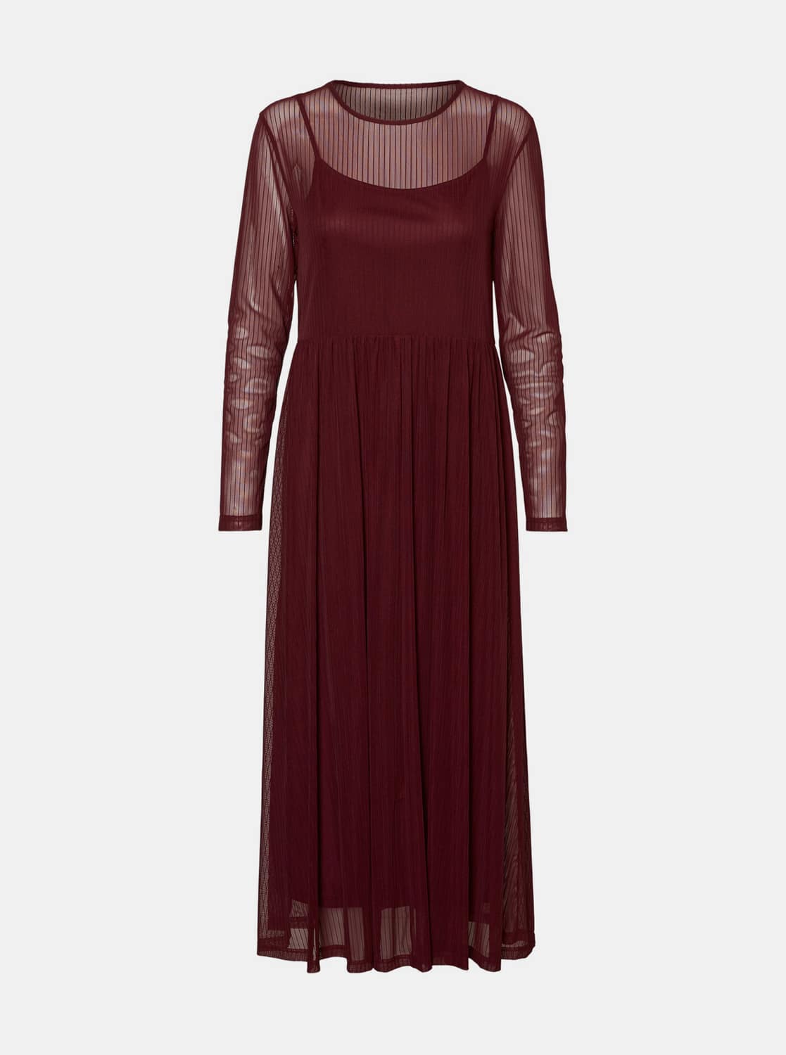 Vínové šaty Noisy May Ember