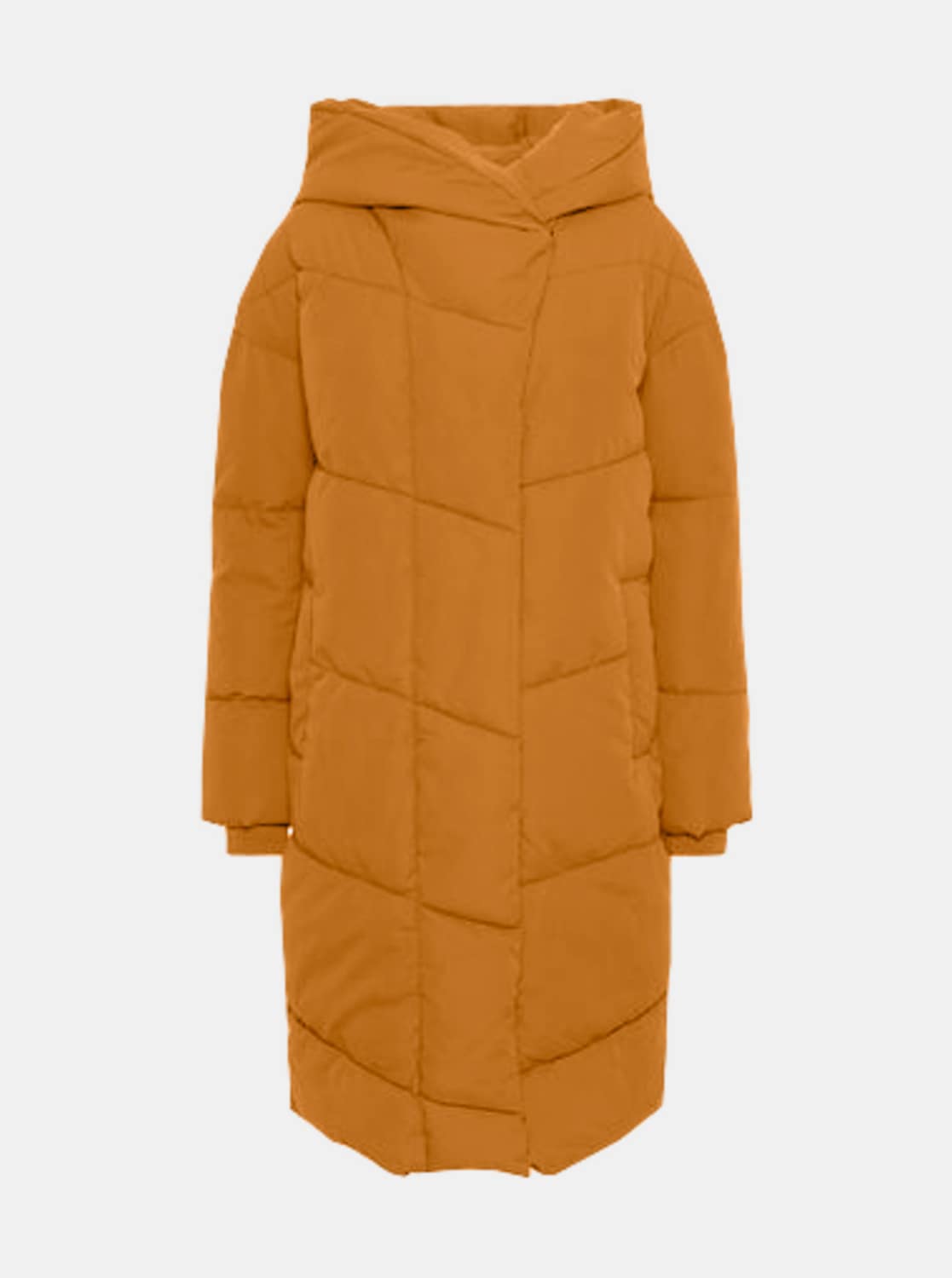 Oranžový zimní kabát Noisy May Hattie