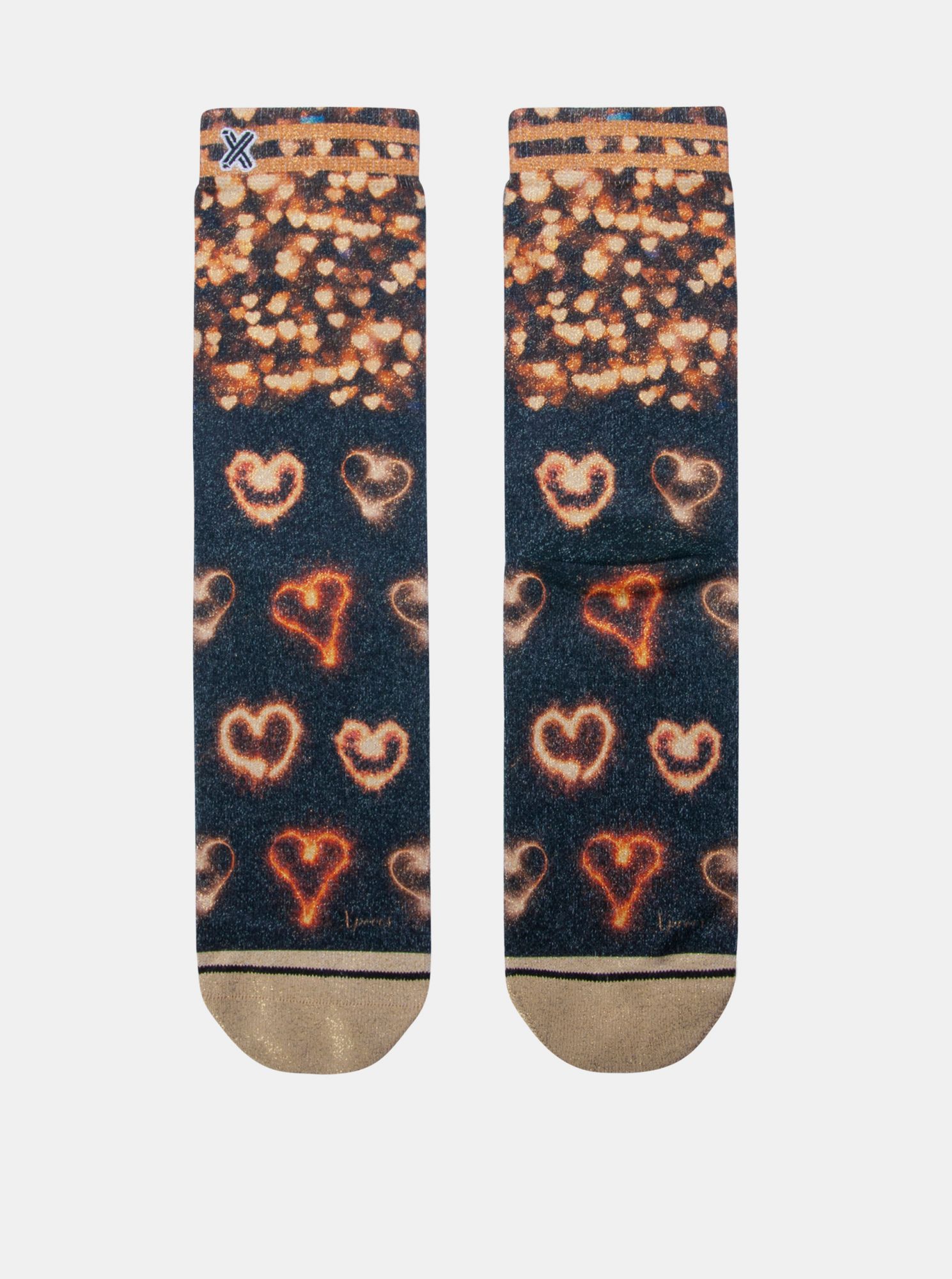 Modro-hnědé dámské ponožky XPOOOS
