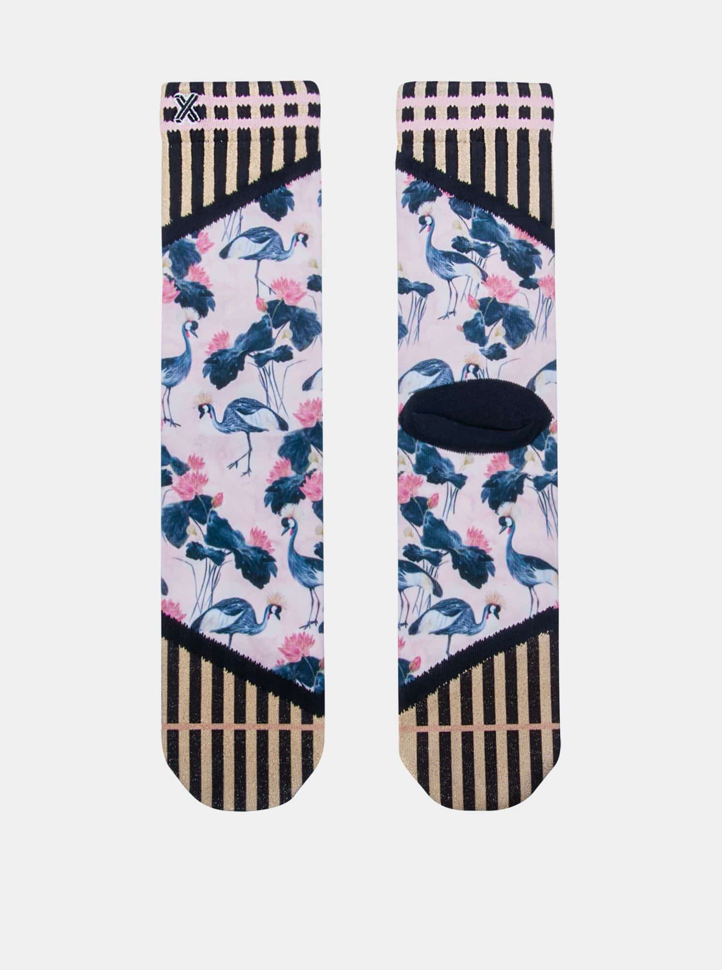 Růžovo-modré dámské ponožky XPOOOS