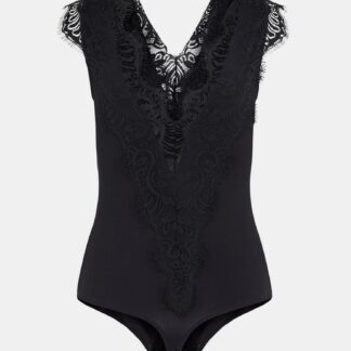 Černé krajkové body Pieces Ilu