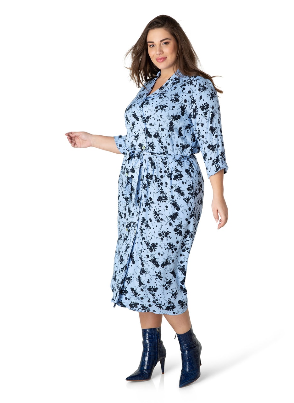 Yesta modré košilové šaty Hedda