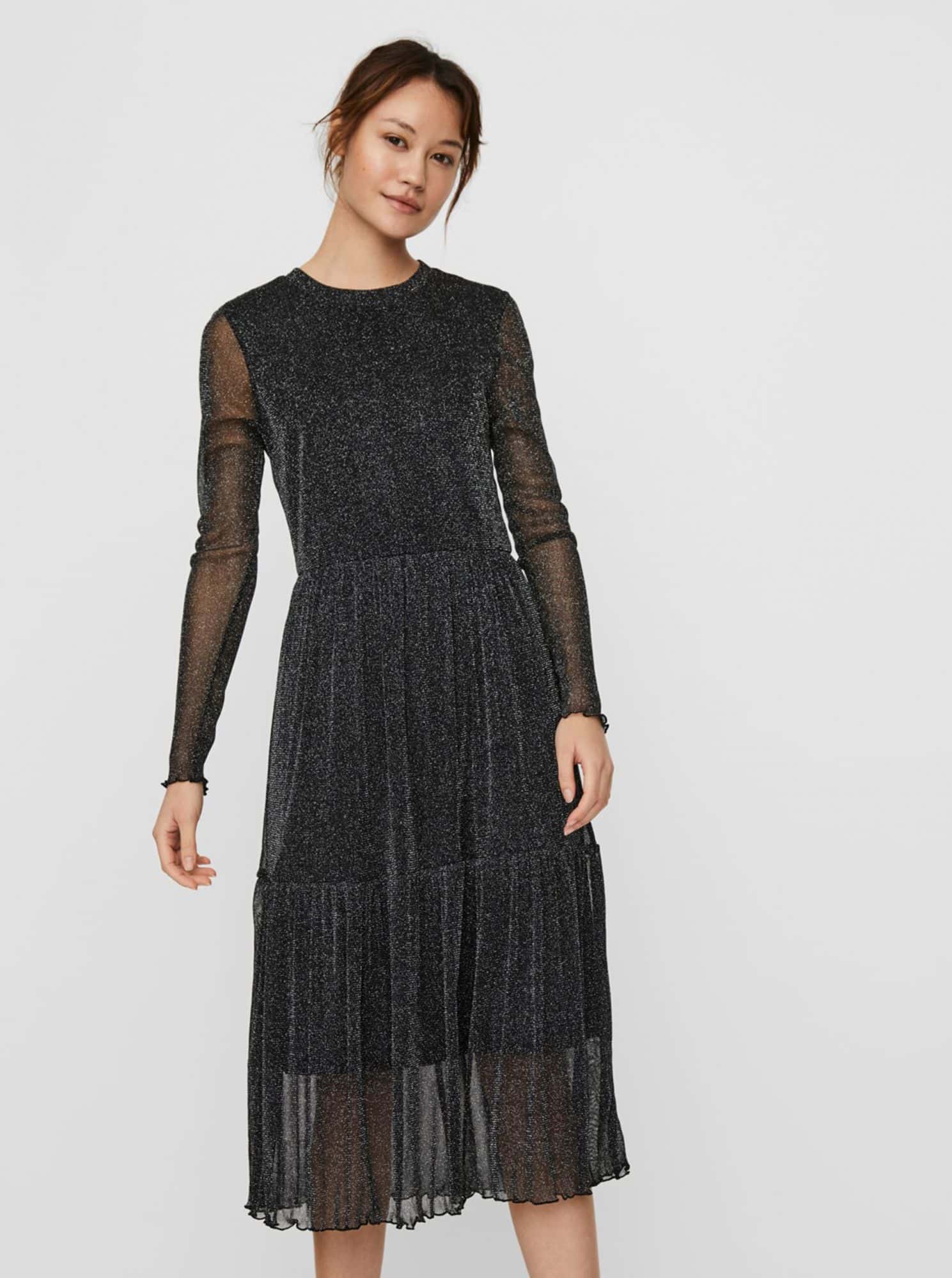 Černé šaty VERO MODA Aurora