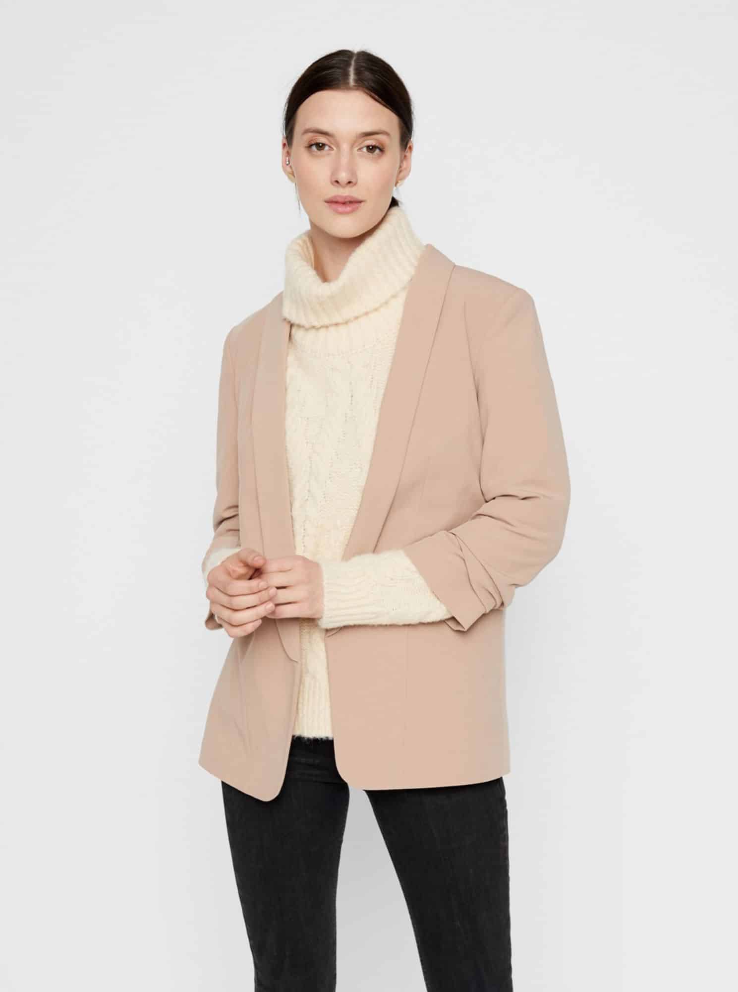 Krémové sako Pieces Boss