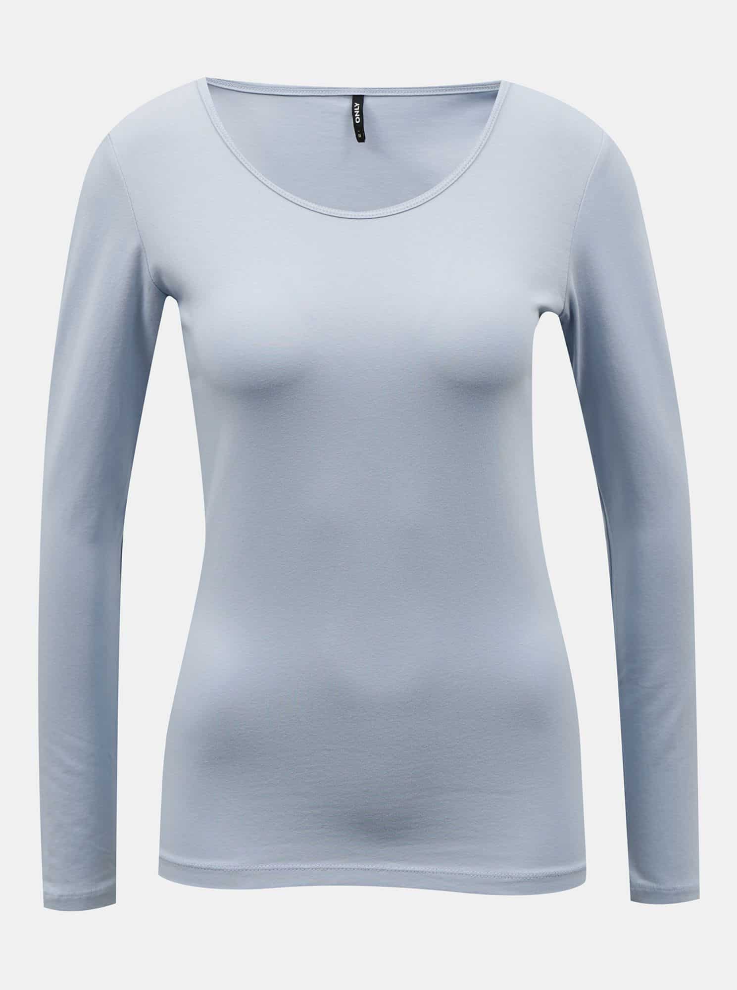 Světle modré basic tričko ONLY