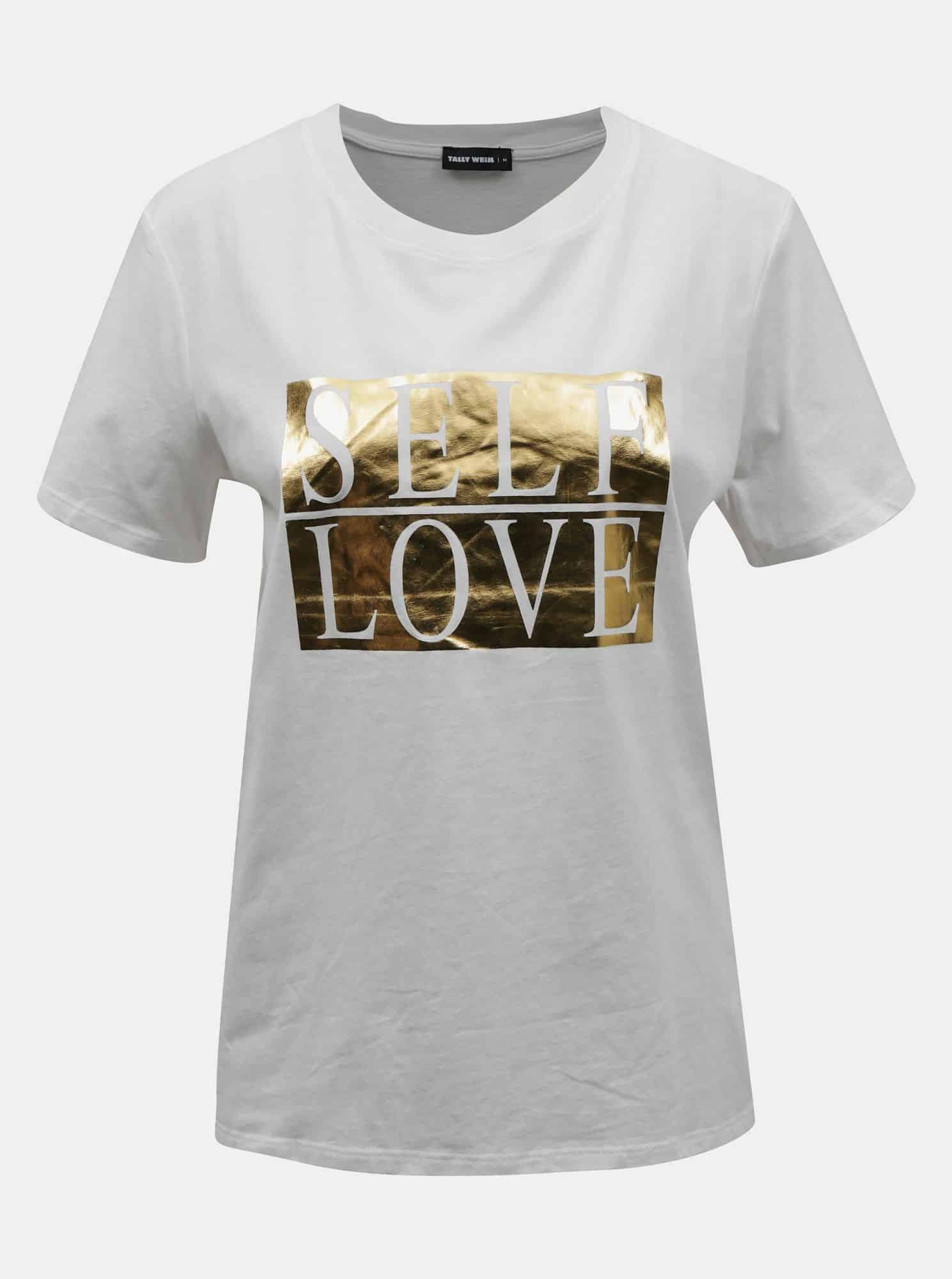 Bílé tričko s potiskem TALLY WEiJL