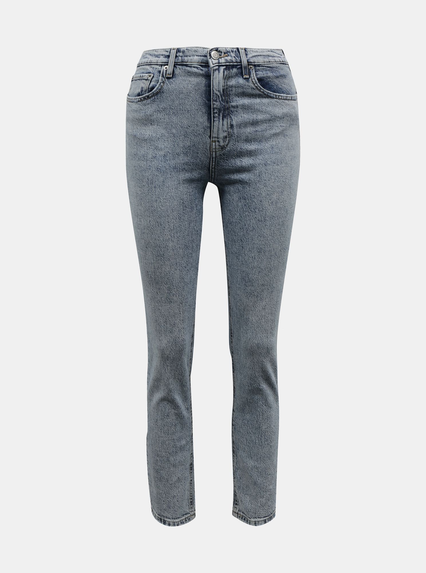 Světle šedé straight fit džíny TALLY WEiJL