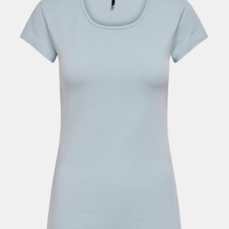 Světle modré basic tričko ONLY