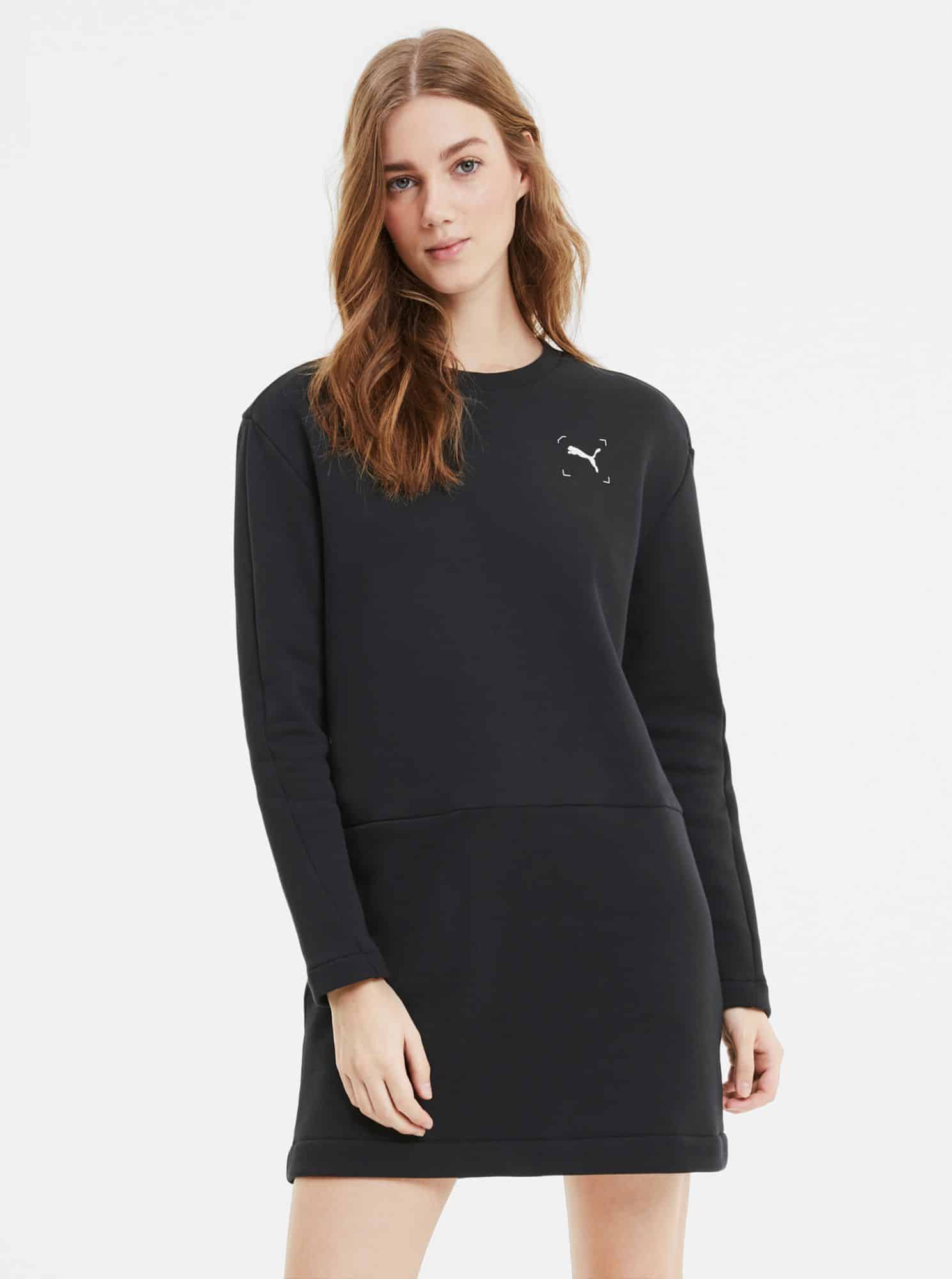 Černé mikinové šaty Puma