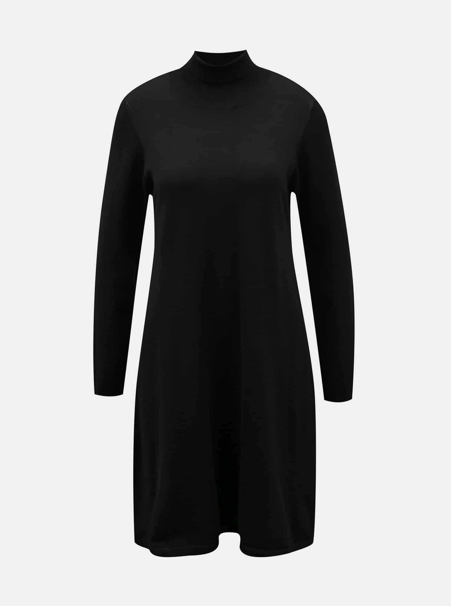 Černé svetrové šaty VERO MODA Glory