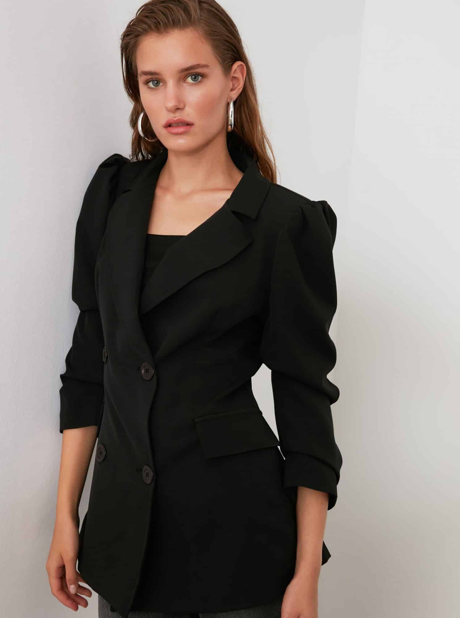 Černé sako Trendyol
