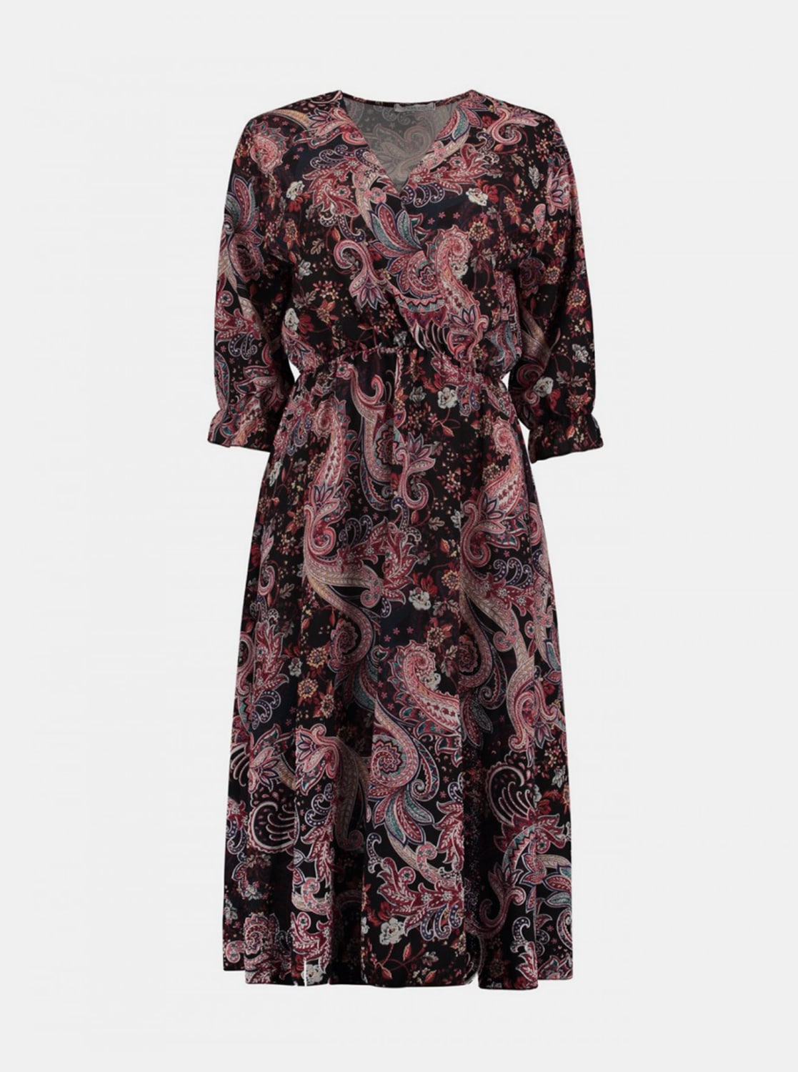 Černo-růžové vzorované šaty Haily´s