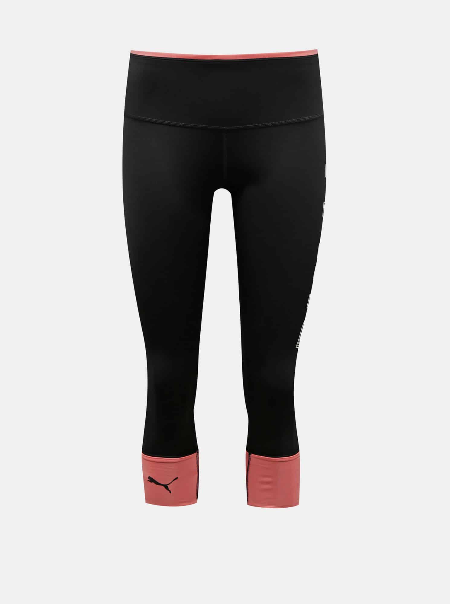 Černé dámské 3/4 legíny Puma