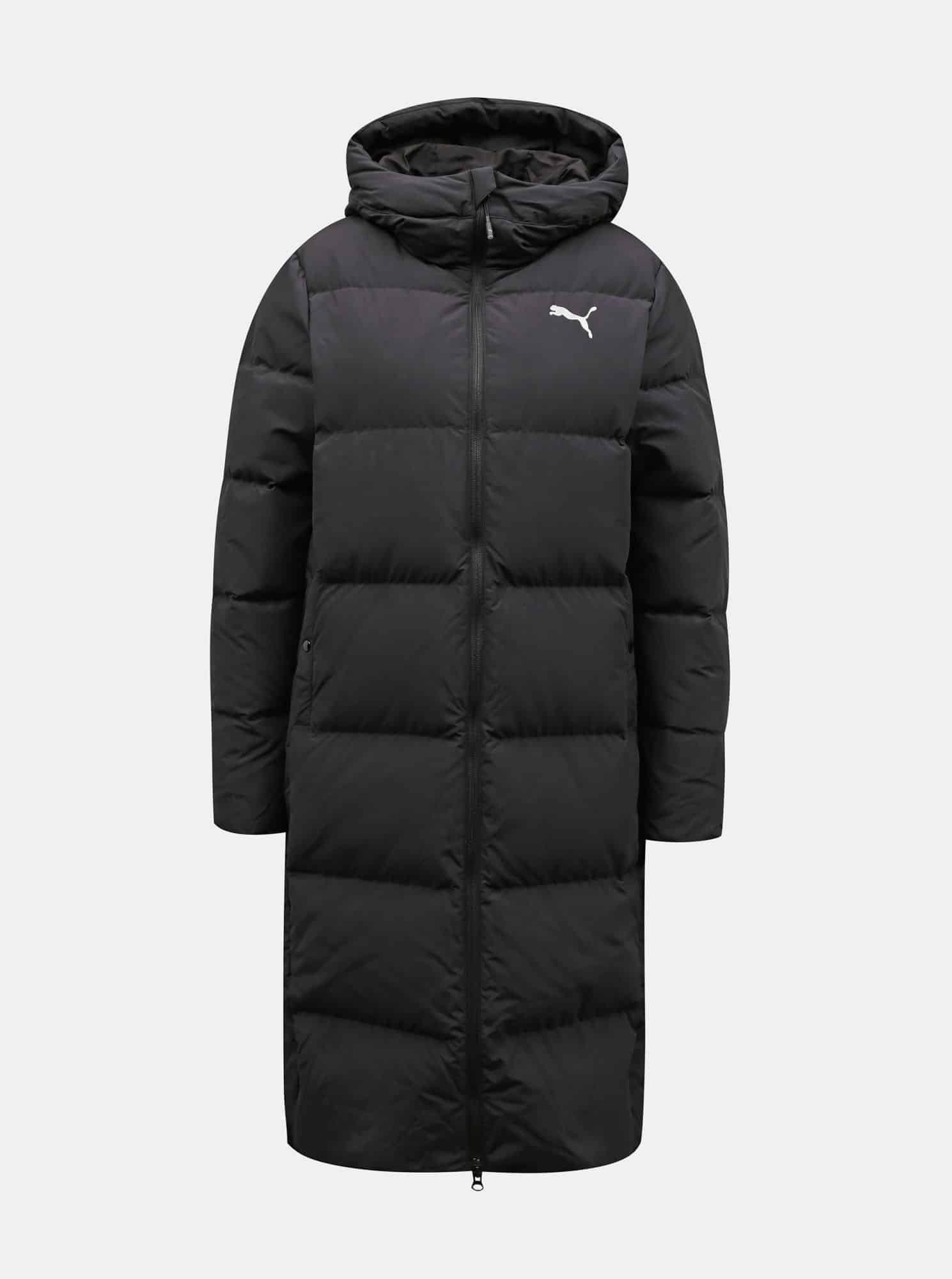 Černý dámský zimní kabát Puma