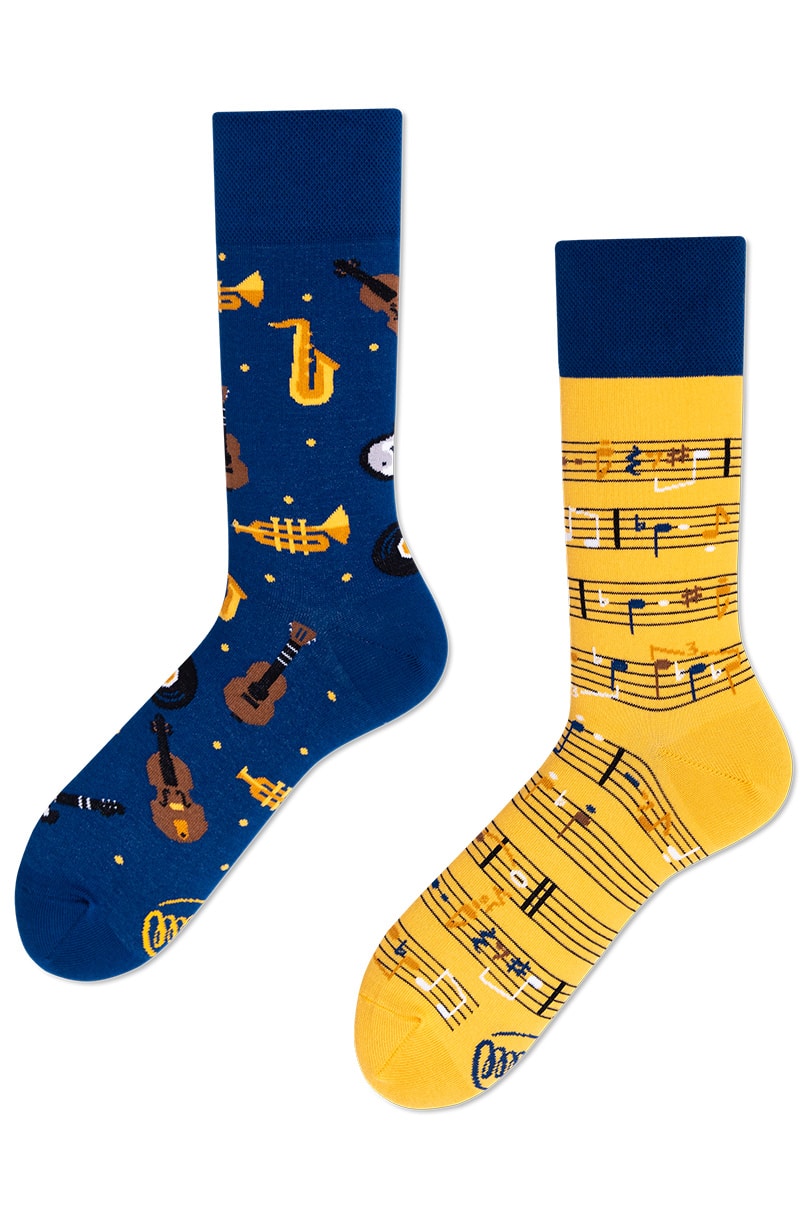 Many Mornings ponožky Music Notes