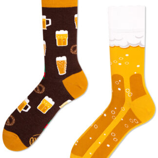 Many Mornings žluté ponožky Craft Beer