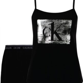 Calvin Klein černé pyžamo Cami/Short Set