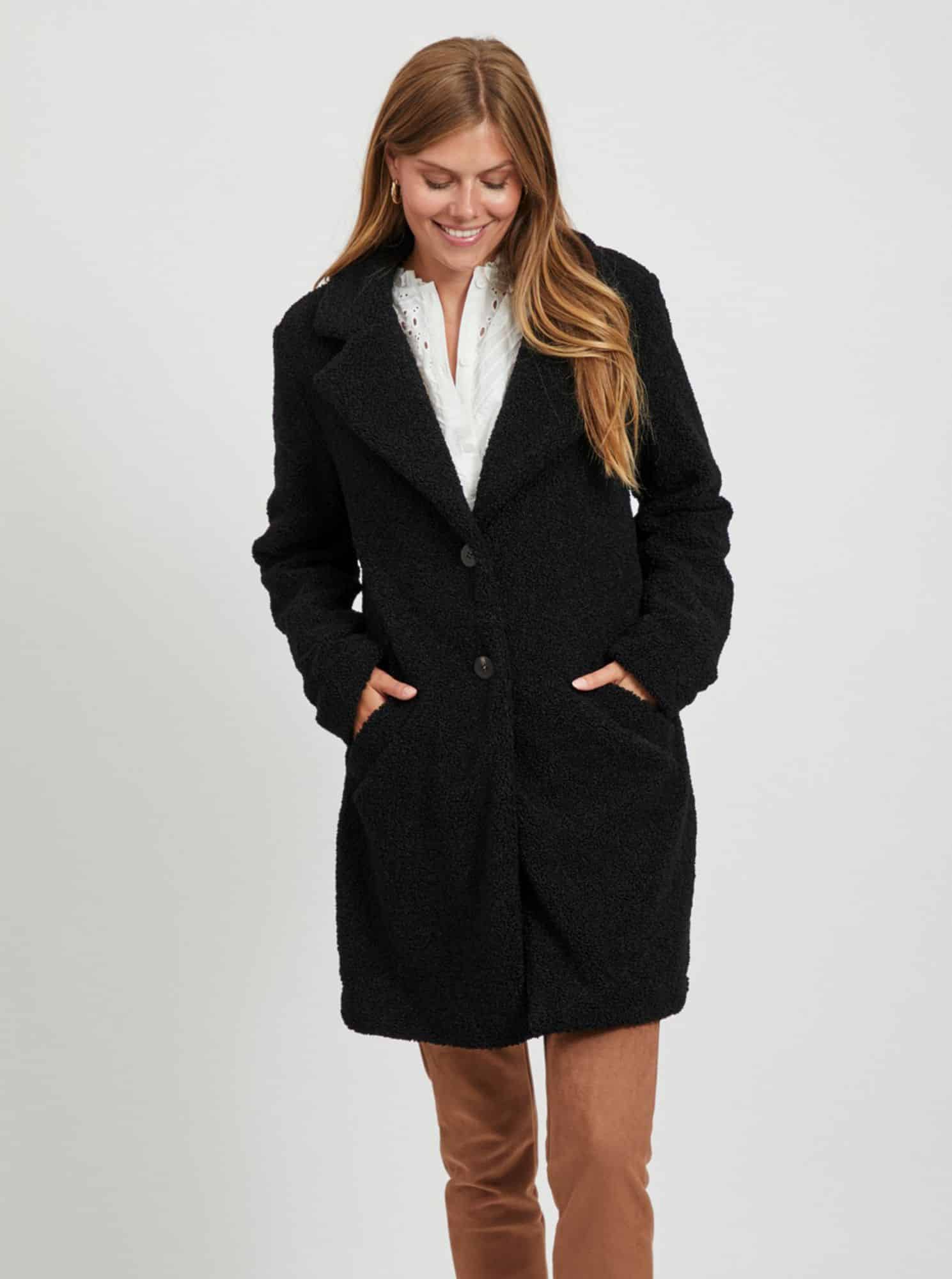 Černý kabát VILA Liosi