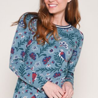 Modré vzorované tričko Brakeburn