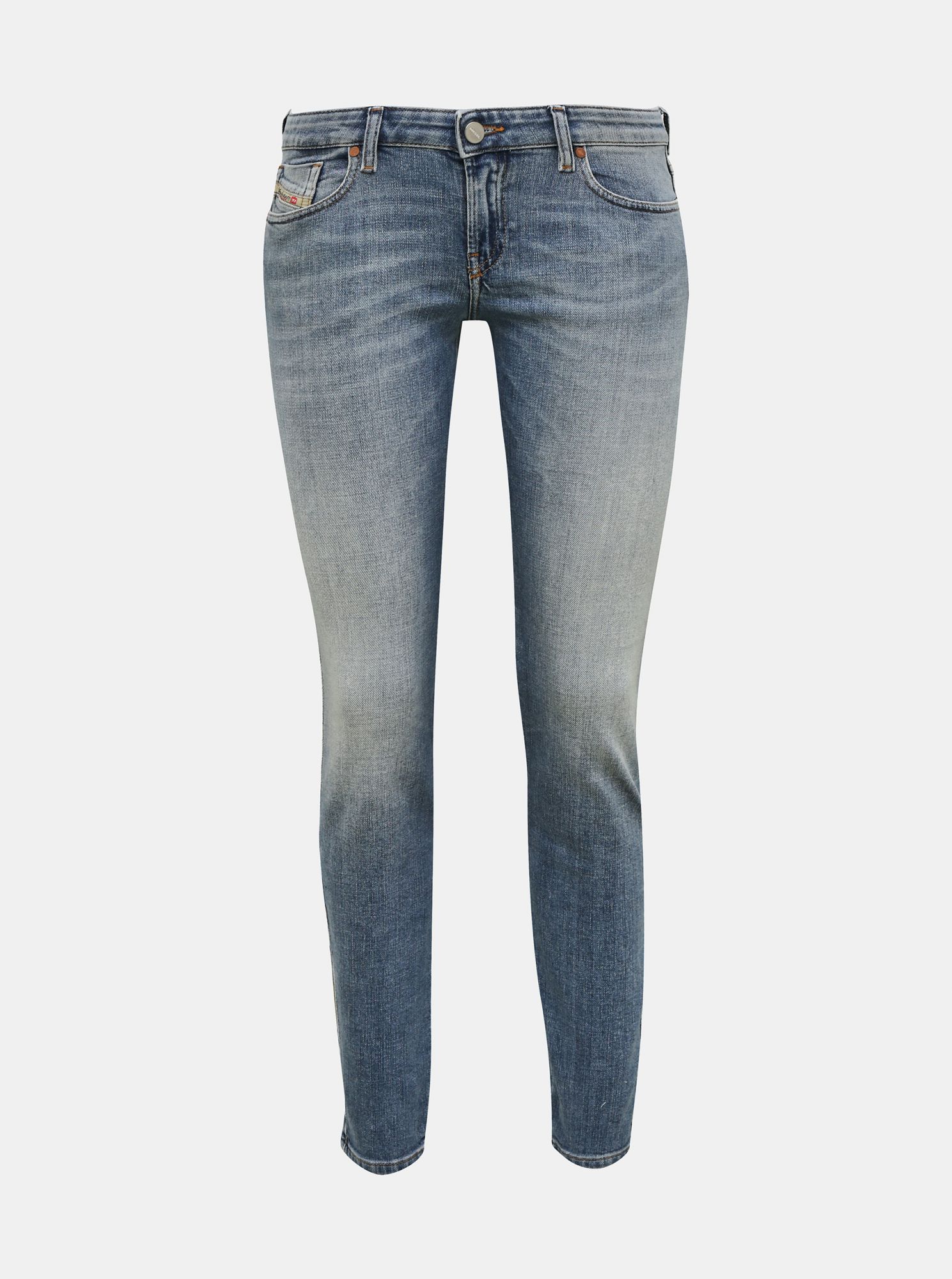 Světle modré dámské slim fit džíny Diesel