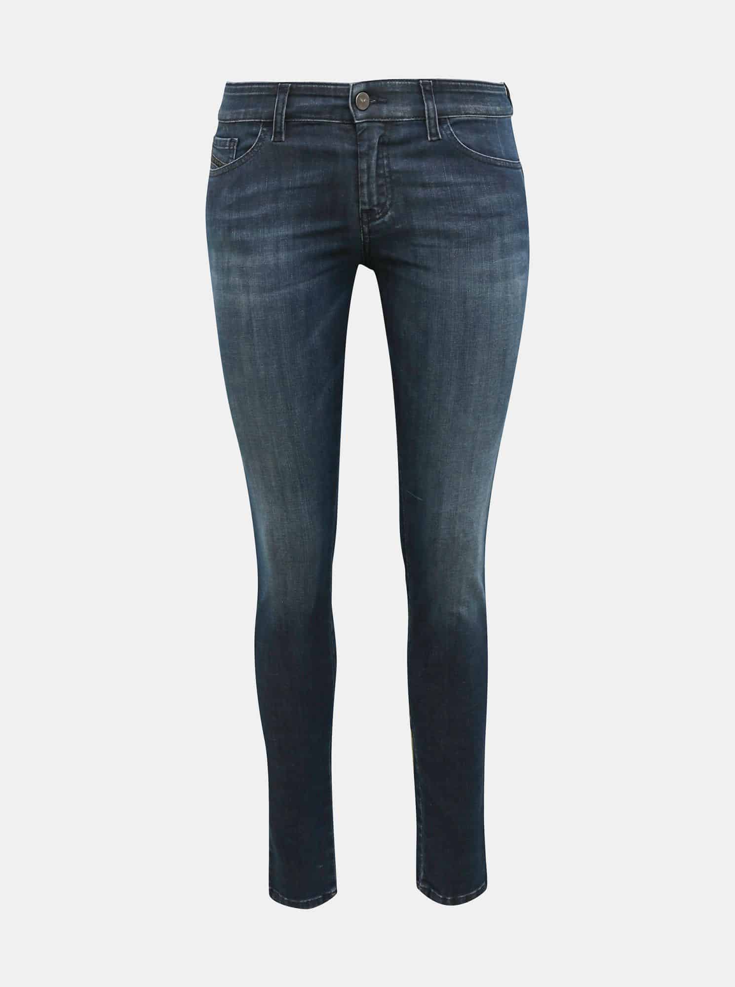 Modré dámské skinny fit džíny Diesel