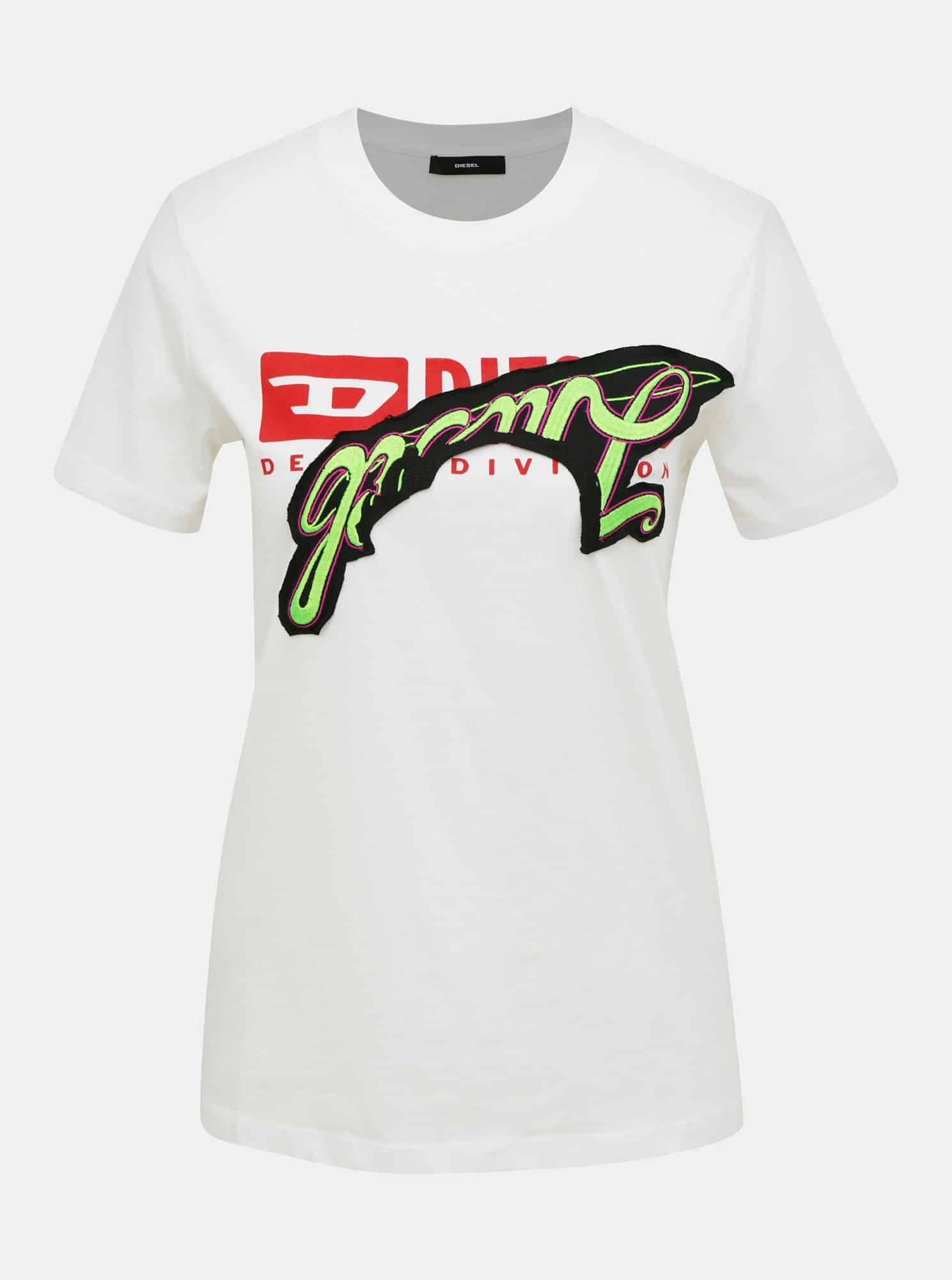 Bílé dámské tričko Diesel