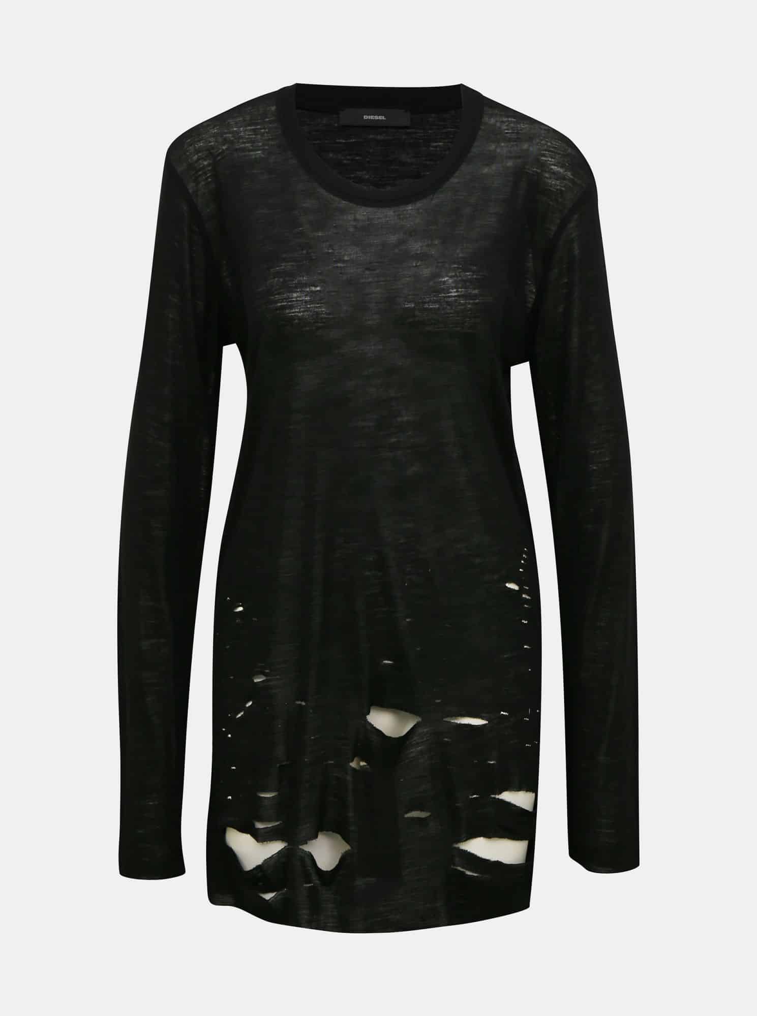 Černé dámské vlněné tričko Diesel