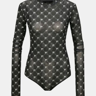 Černé vzorované průsvitné body Diesel