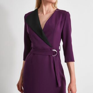 Fialové šaty Trendyol