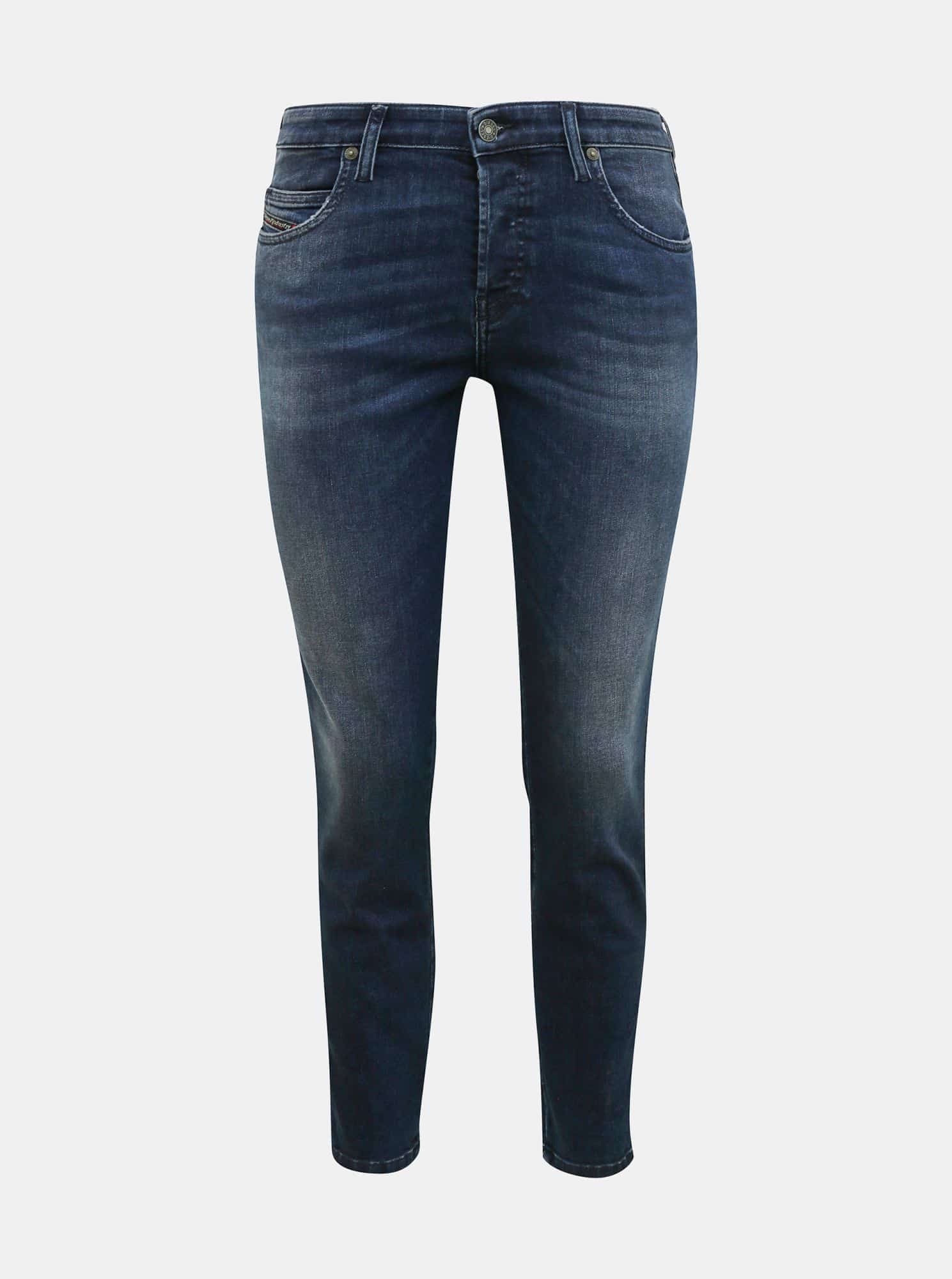 Tmavě modré dámské slim fit džíny Diesel