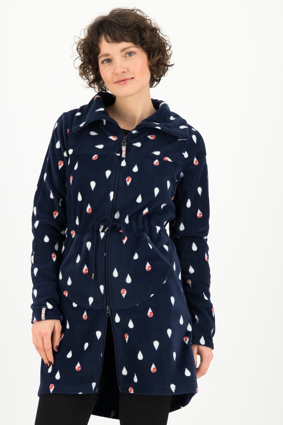 Blutsgeschwister modrá dlouhá mikina Sailor Tears