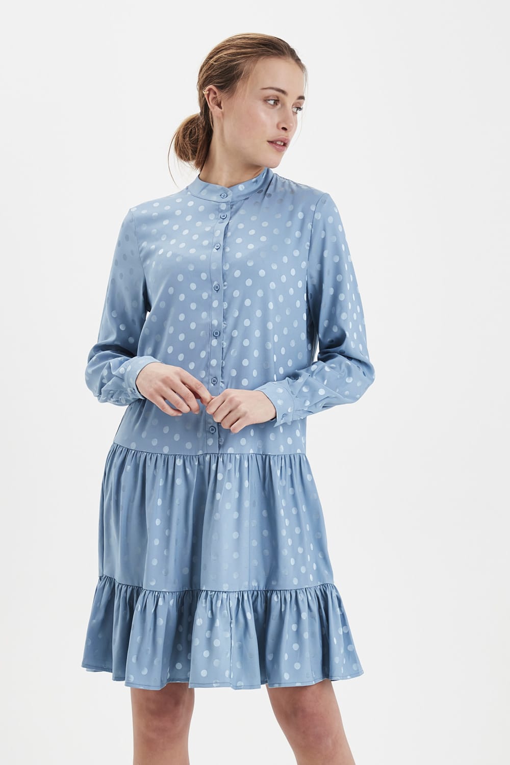 Ichi modré šaty Ixstripy DR Clematis Blue