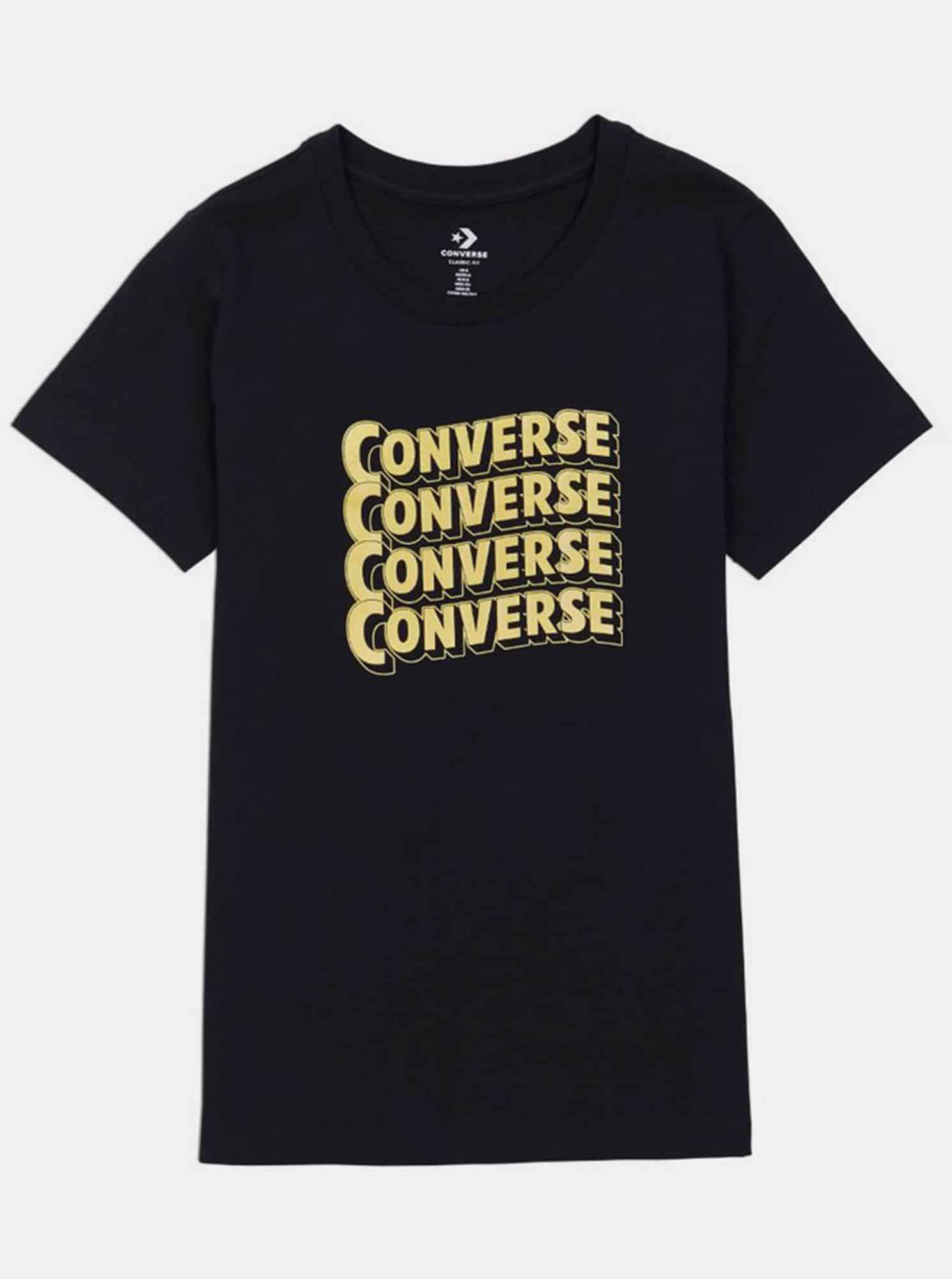 Černé dámské tričko Converse