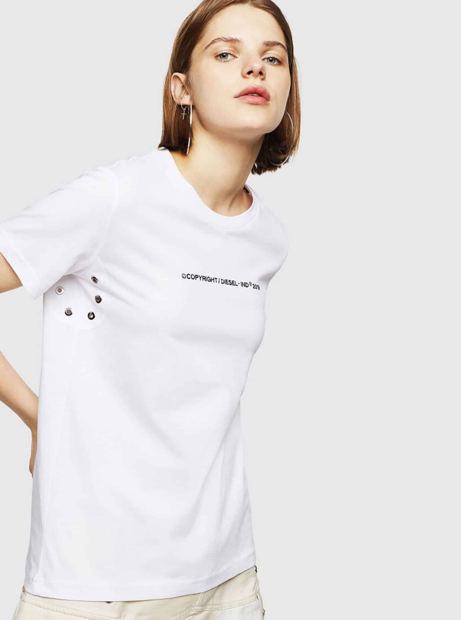 Bílé dámské tričko Diesel