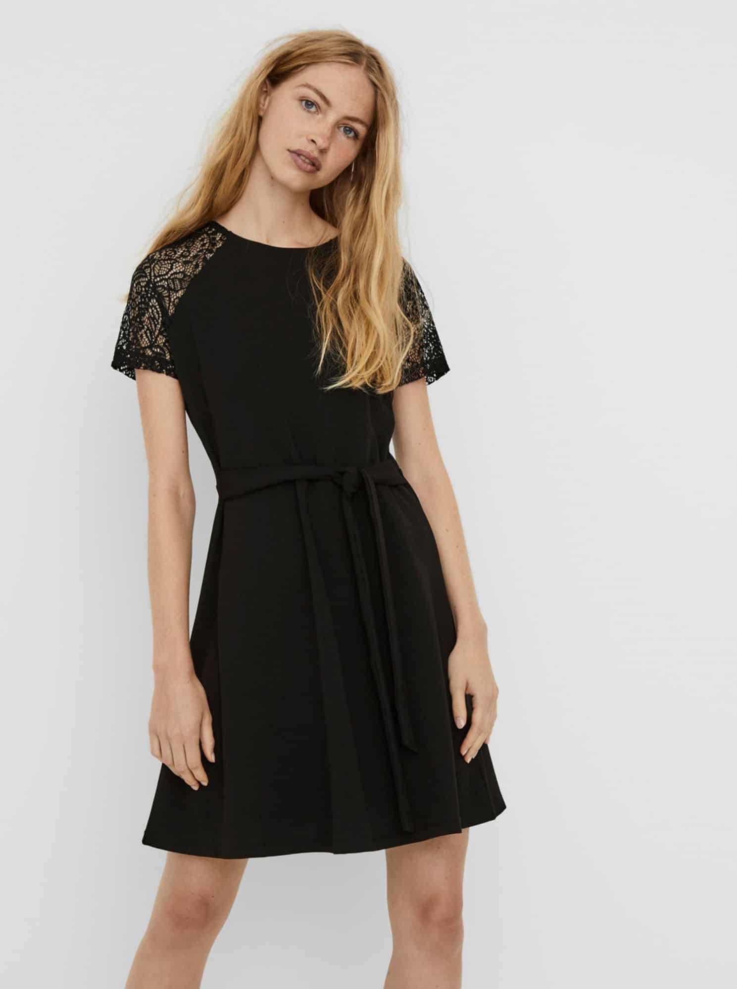 Černé šaty VERO MODA Jasmine