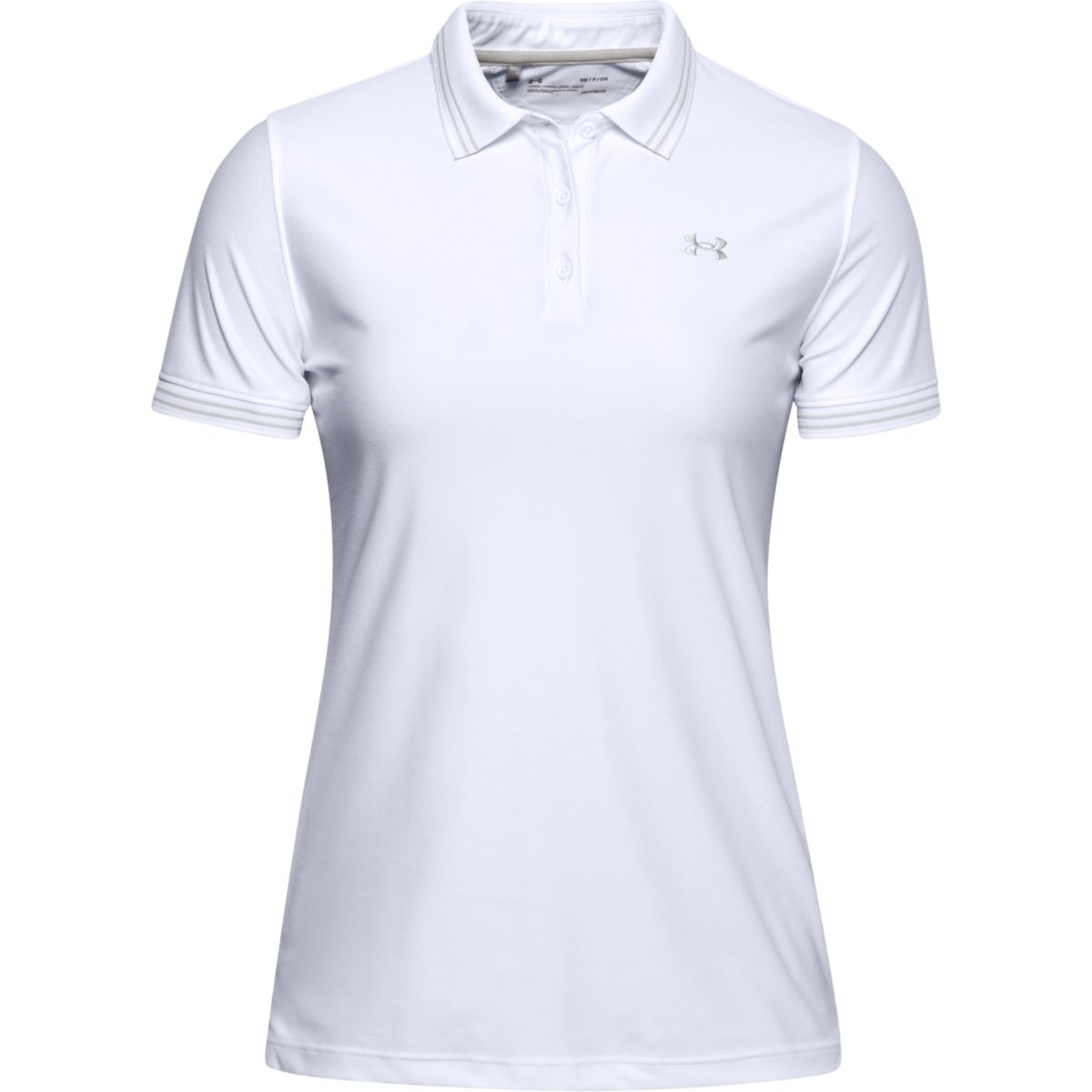 Tričko Under Armour Zinger Pique Polo-WHT