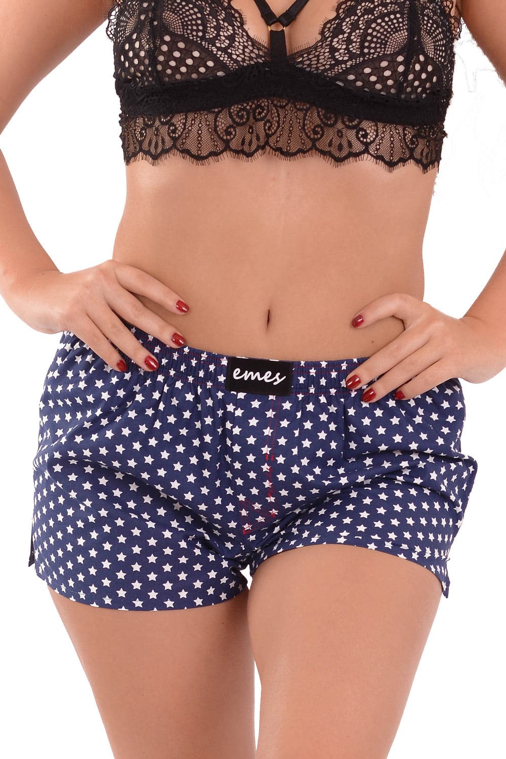 Emes modré trenýrky s hvězdičkami