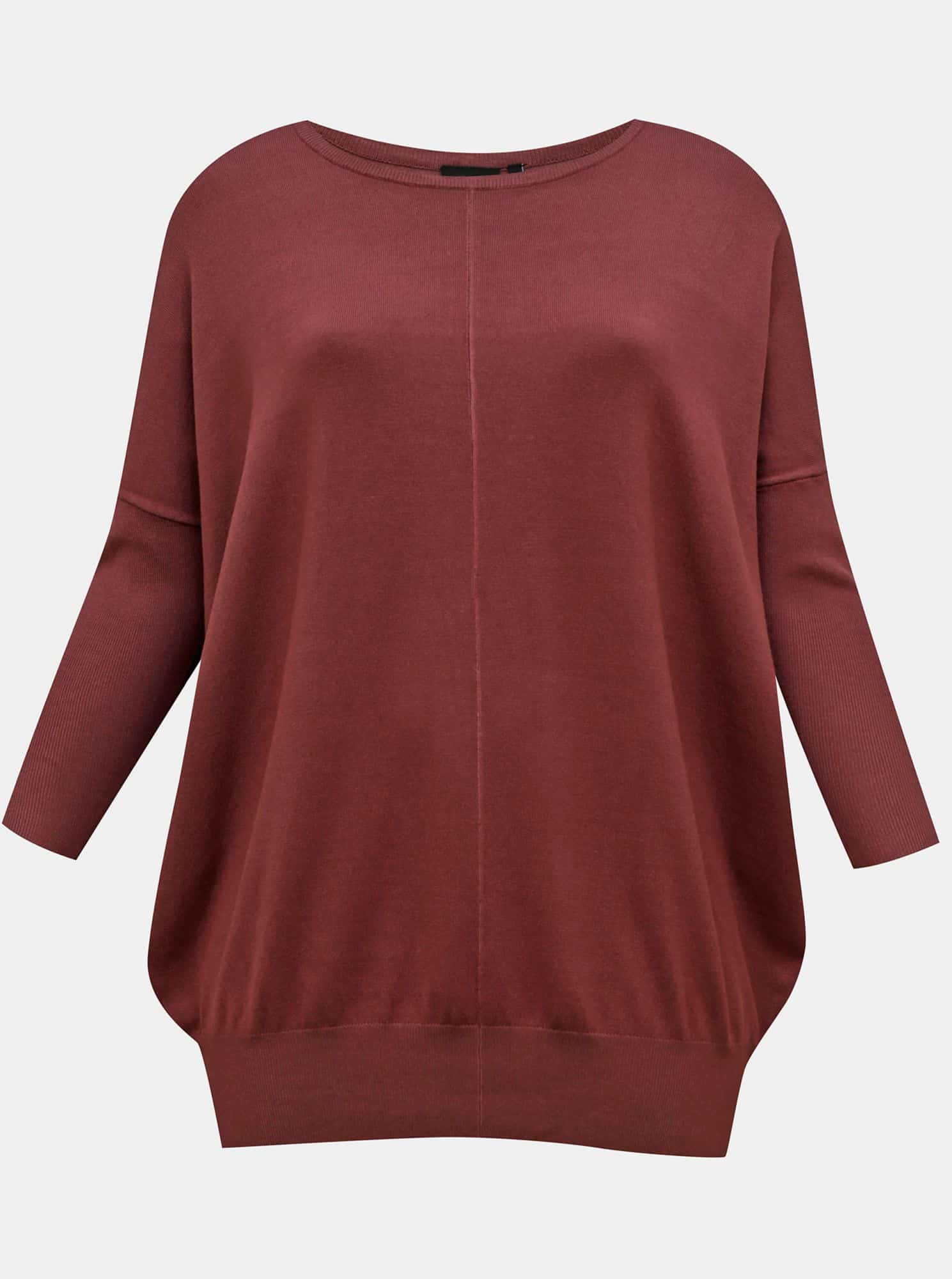 Zizzi vínový lehký svetr