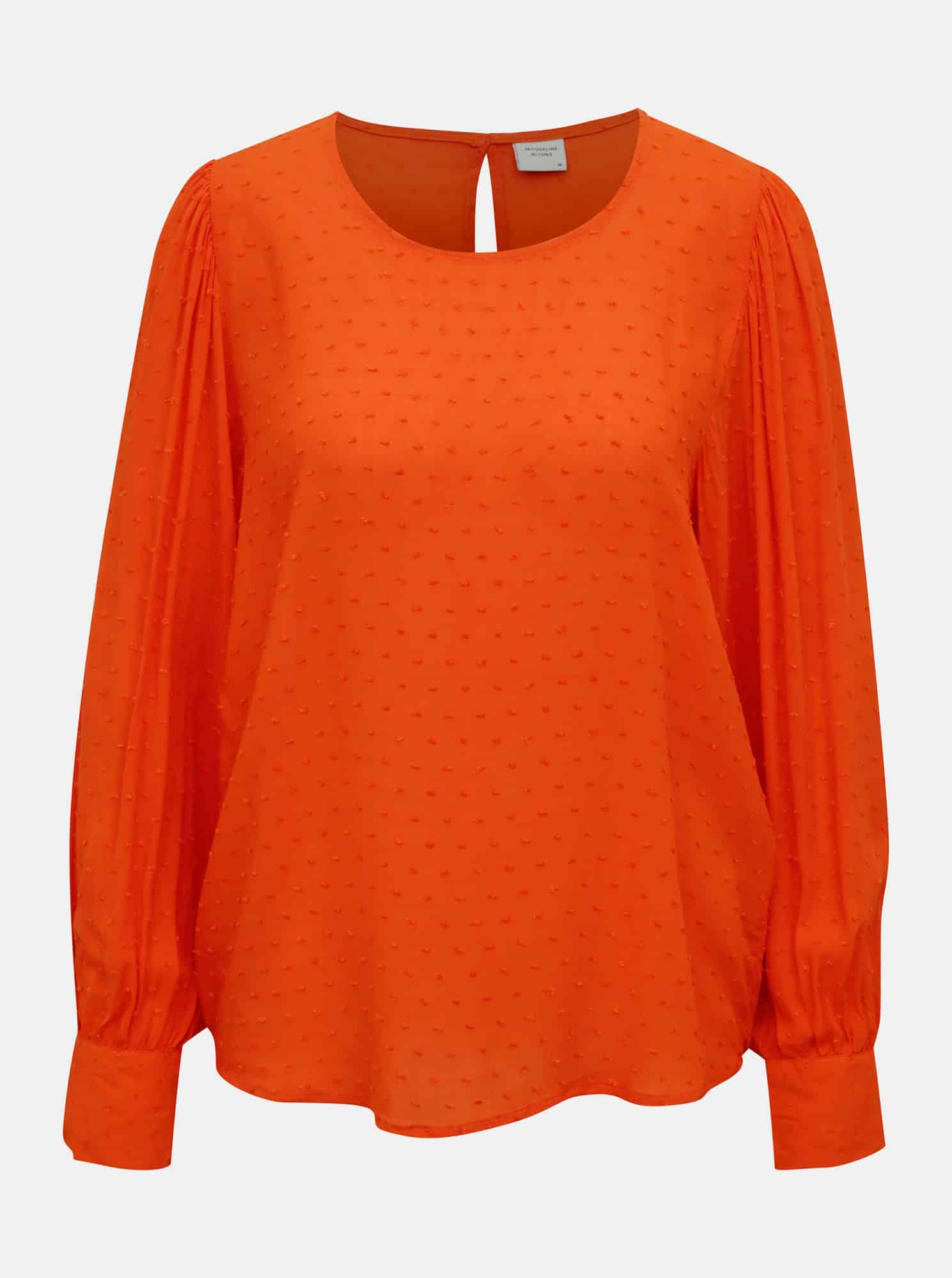 Oranžová volná halenka Jacqueline de Yong Malone