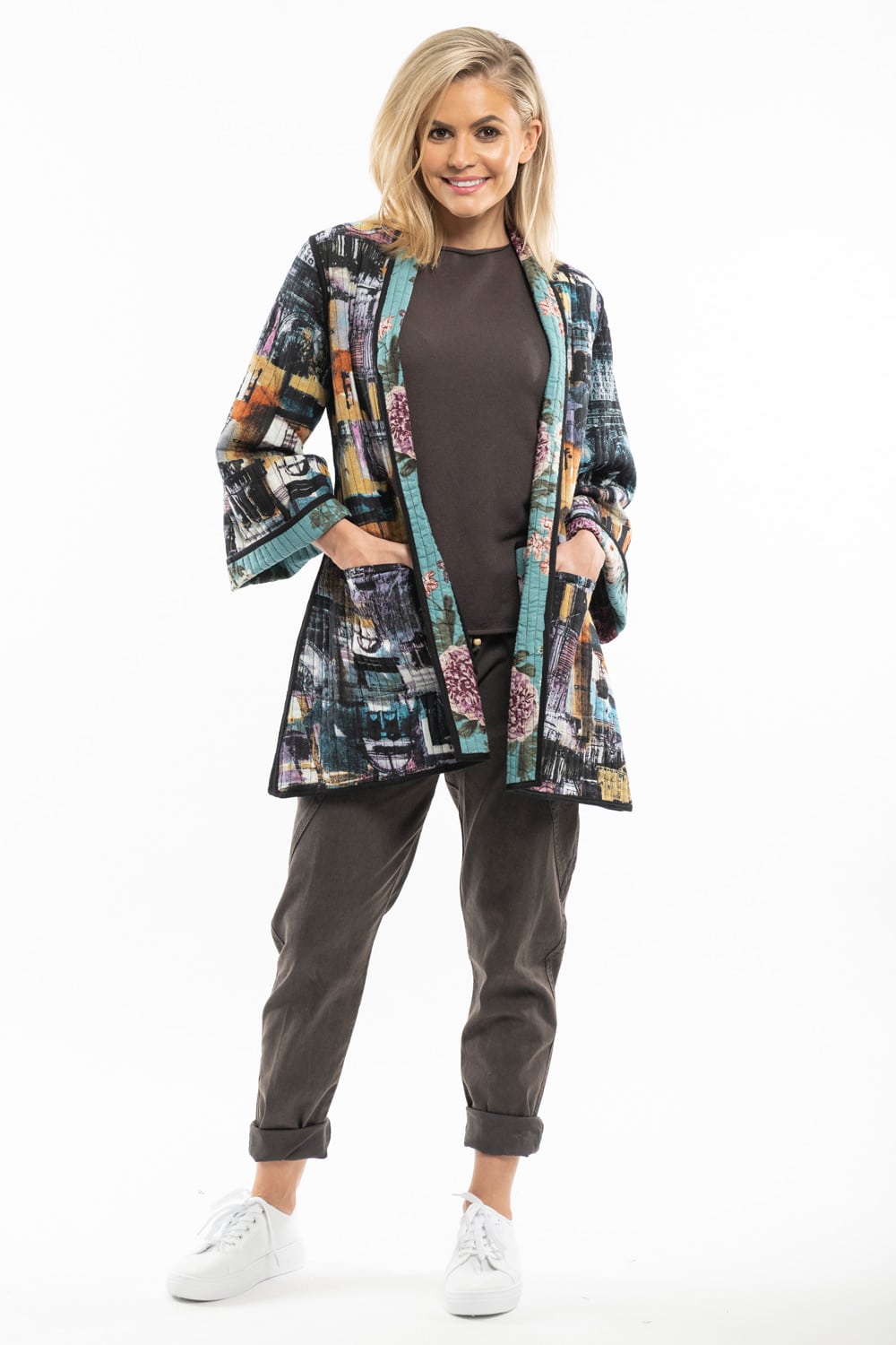 Orientique oboustranný kabát Da Vinci