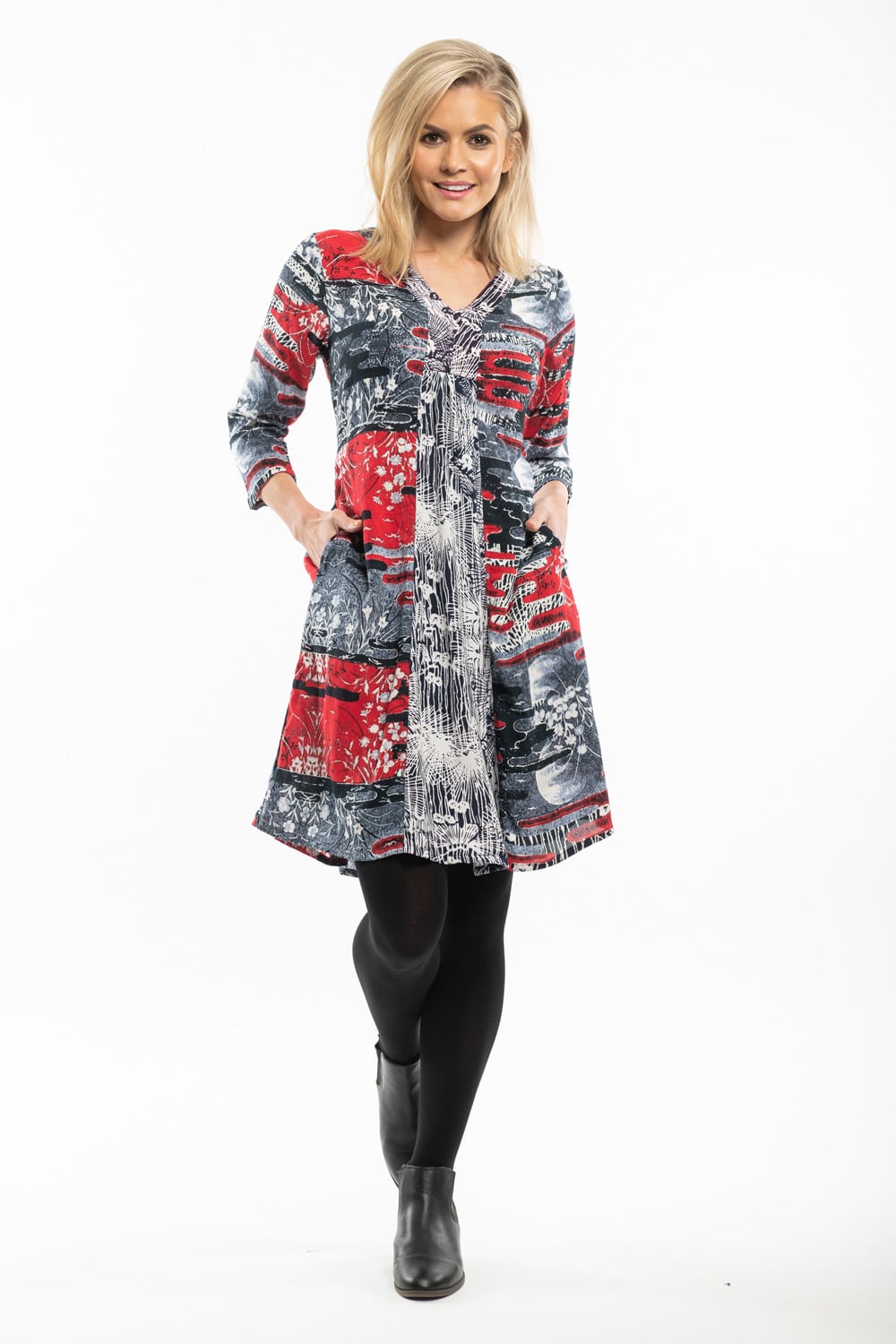 Orientique barevné šaty Danti