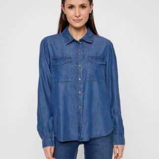 Modrá košile Pieces Bellis