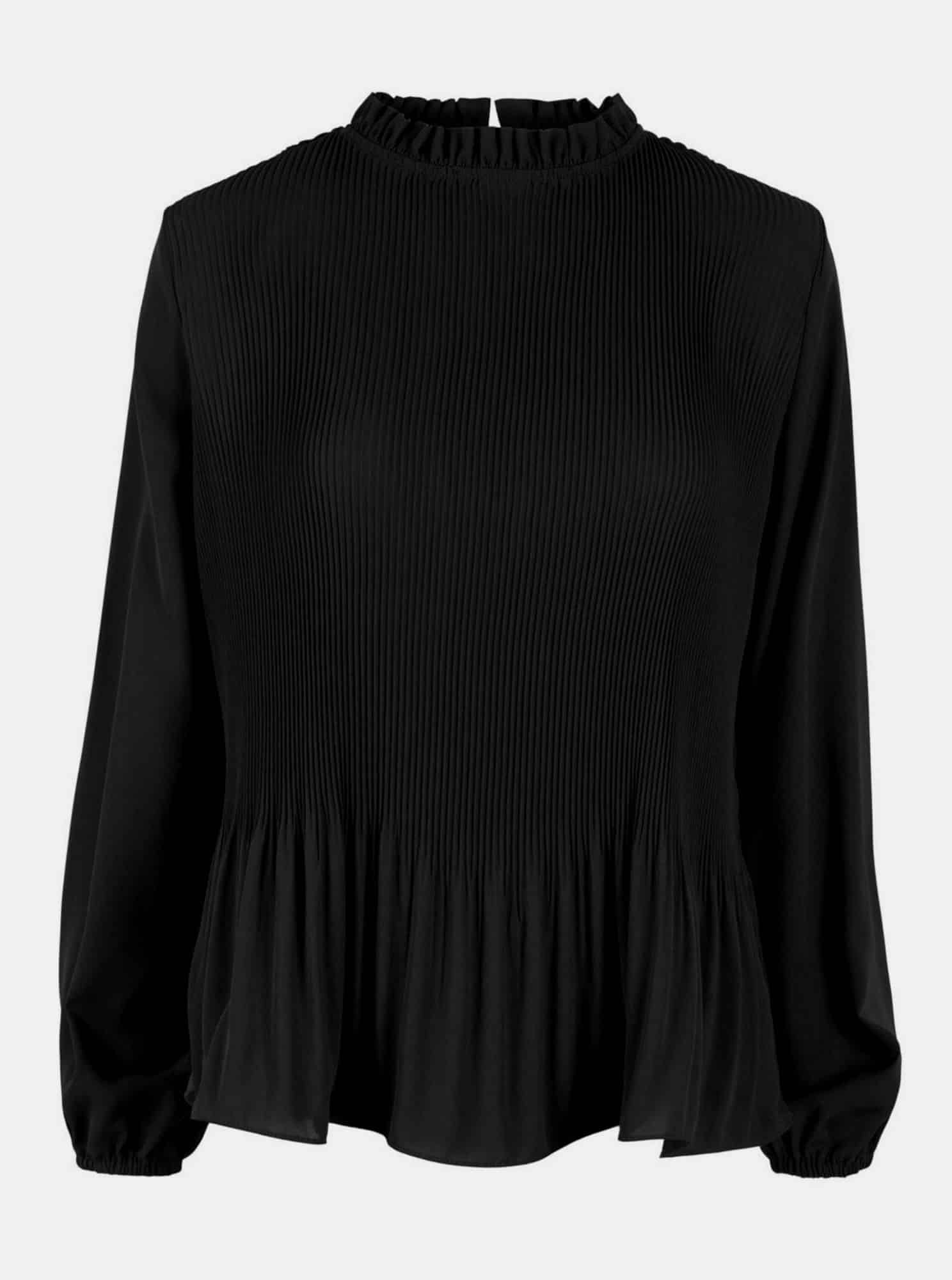 Černá halenka Pieces Saxoin